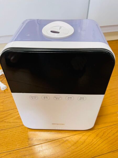 アイリスオーヤマ ハイブリッド式加湿器 4.5L 大容量/超音波加熱式 3段階