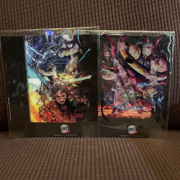 送料無料◆新品 2点セット 鬼滅の刃 特別編集版 遊郭編 キービジュアルクリアスタンド2種 リバイバル上映 入場者特典 宇髄天元