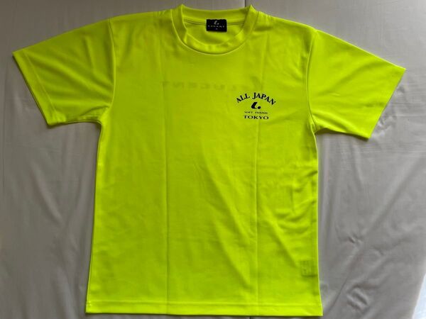 Tシャツ ロゴあり 蛍光イエロー 練習着 トレーニングウェア トップス スポーツウェア ルーセント 美品 M