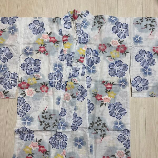 花柄 水色 レディース浴衣