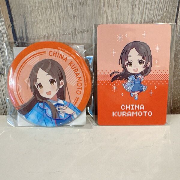 学園アイドルマスター 学マス 倉本千奈 famくじ 缶バッジ 特典カード
