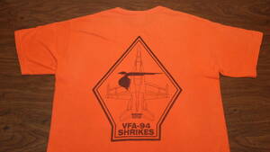 【VFA-94】Mighty Shrikes 米海軍リムーア基地 F/A-18 US NAVY CVW-17　米海兵隊岩国基地 TシャツサイズM　コットン100％　MCAS IWAKNI