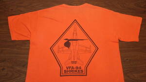 【VFA-94】Mighty Shrikes 米海軍リムーア基地 F/A-18 US NAVY CVW-17　米海兵隊岩国基地 TシャツサイズM　コットン100％　MCAS IWAKNI