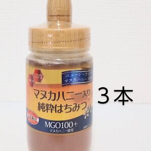 マヌカハニー入り純粋はちみつ 170g 3本セット 正栄