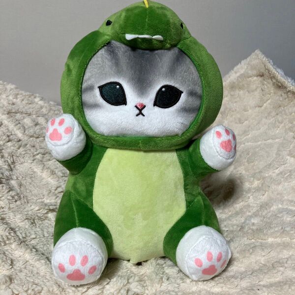 モフサンド かいじゅうにゃんBIGぬいぐるみ 緑かいじゅう アミューズメント景品