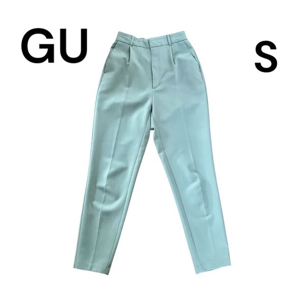 GU ストレッチテーパードパンツ S グリーン パンツ