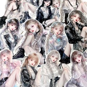 K-361 コラージュ素材 素材シート 女の子 おすそ分け
