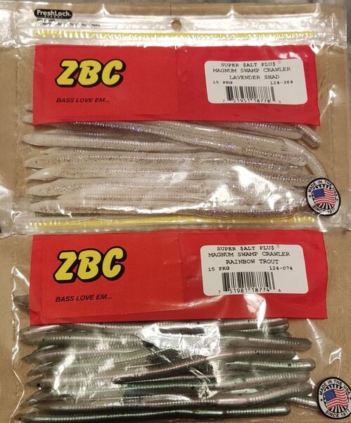 ZBC マグナムスワンプクローラー ラベンダーシャッド レインボートラウト