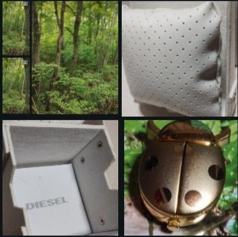 DIESEL=時計取説-緩衝枕& 懐中時計Key-Holder てんとう虫形 ゴールド