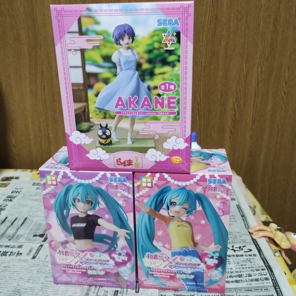 美少女フィギュアセット ルミナスタ 天童あかね&初音ミク オシャレ魔女ラブ&ベリー Desktop Decorate