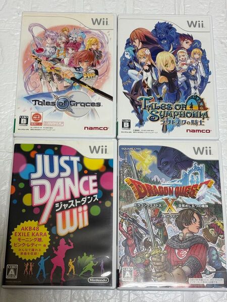 テイルズオブグレイセス シンフォニア ジャストダンス ドラゴンクエストⅩ Wii ソフト ドラクエ