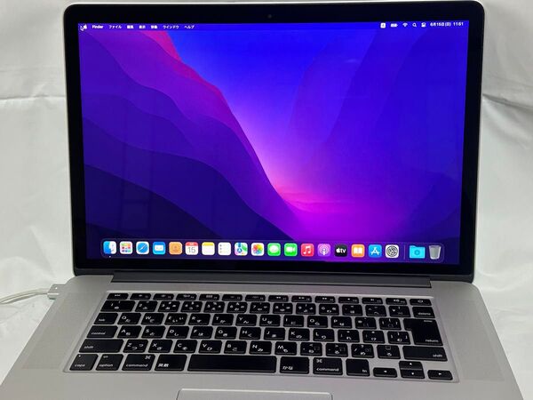 Apple Macbook Pro 2015/Core i7 2.2GHz/16GB/256GB/15インチ シルバー/A1398
