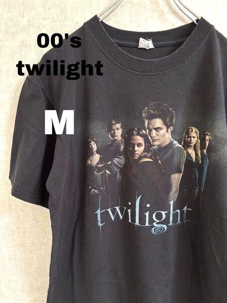 00's TWILIGHT トワイライト Tシャツ 半袖 M 黒 映画 ヴィンテージ 半袖Tシャツ ブラック アメリカ古着