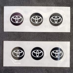 トヨタ純正ナンバーロックボルト用ロゴステッカー2枚セット 未使用品