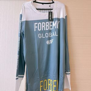 FORBEMK GLOBAL 長袖シャツ ブルー系 2XL 新品未使用 タグ付き 自転車ウェア