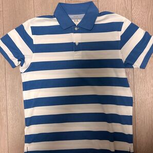 UNIQLO ユニクロ ボーダー柄 ドライEX鹿の子ポロシャツ Mサイズ 美品