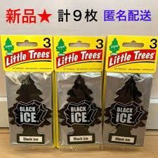 9枚セット リトルツリー ブラックアイス 芳香剤 エアフレッシュナー USDM HDM JDM ローライダー ハイドロ カスタム