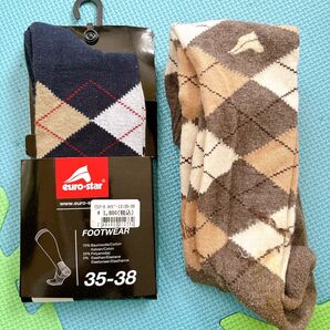 ユーロスター euro-star 乗馬 靴下 ソックス 35-38 セット売り