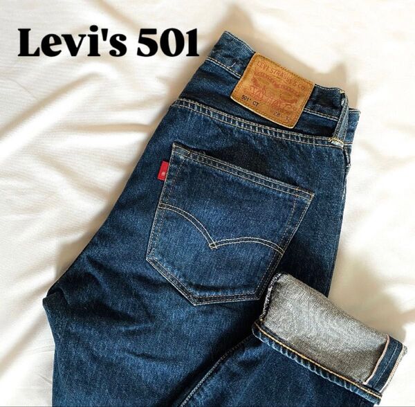 美品 Levi's 501 CT W28L32メキシコ製 赤耳 現行 サークルR