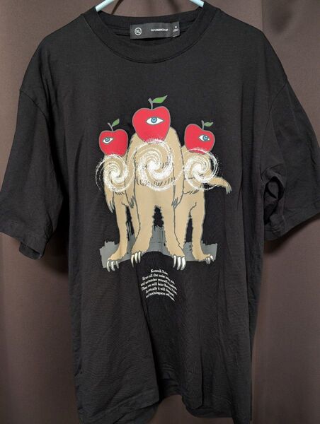 GU UNDERCOVER グラフィックTシャツ 5分袖 Mサイズ BLACK 半袖プリントTシャツ