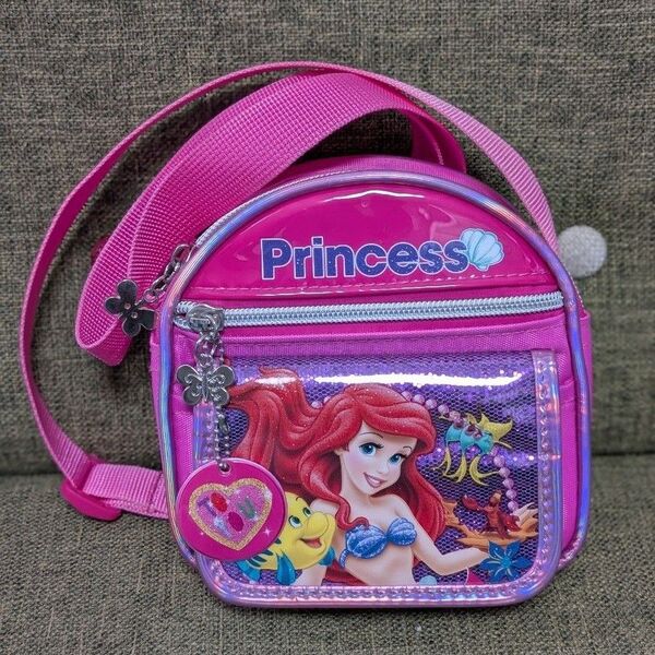 ディズニープリンセス アリエル ショルダーバッグ ポシェット ディズニー プリンセス 女の子 ピンク