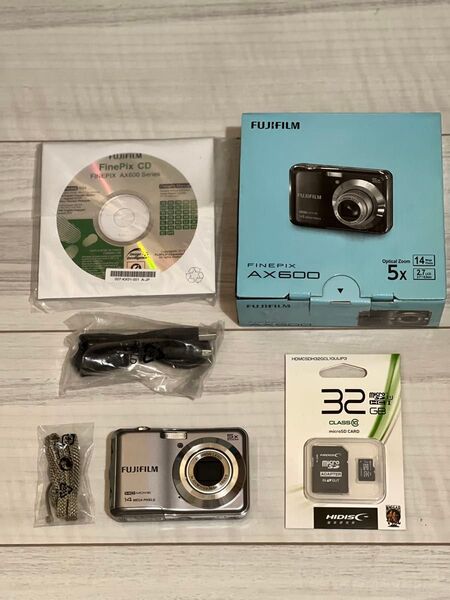 FUJIFILM FinePix AX600 デジタルカメラ 付属品セット SDカード付