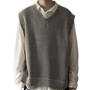 ベスト 7G melange knit vest /7G メランジ ニットベスト