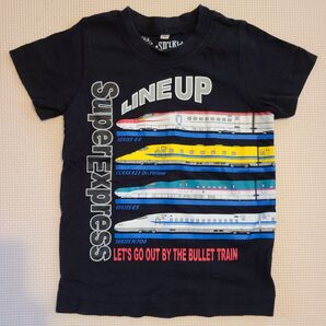 新幹線デザイン Tシャツ サイズ100