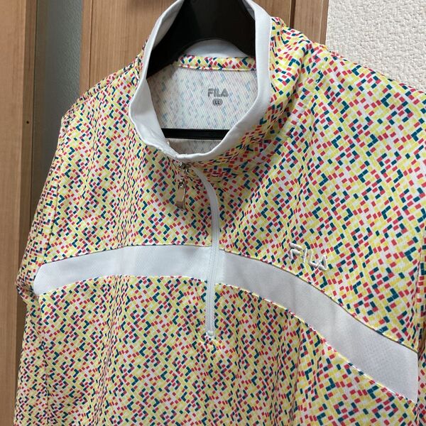 FILA ハーフジップ プルオーバー LL イエロー系
