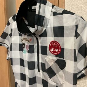 kolwin ゴルフウェア ギンガムチェック柄 半袖