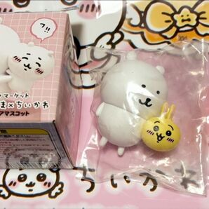 ナガノマーケット ナガノくま×ちいかわ フィギュアマスコット うさぎとなかよし