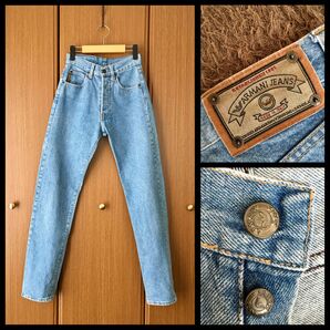 希少 ITALY 90'sVintage ARMANI ストレートデニムパンツ