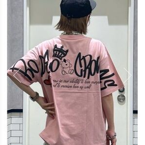 Bridge Bear Logo Tシャツ ピンク Lサイズ