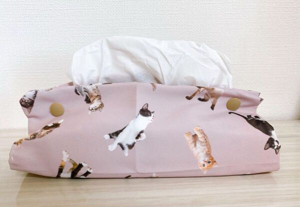 手作り ティッシュケース 姫風 猫 ねこ ハンドメイド
