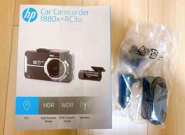 HP ドライブレコーダー f880x RC3u 前後カメラ 新品未使用