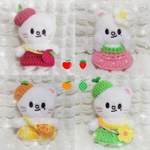 10cmぬい 服 りんご いちご みかん メロン SKZOO