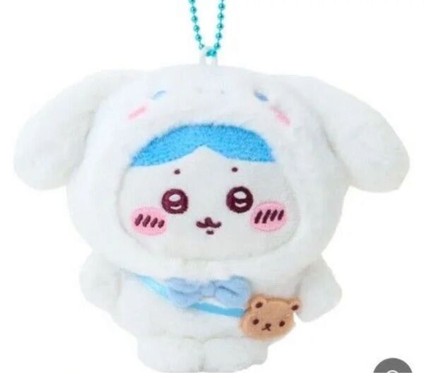 ちいかわ サンリオ ハチワレ ぬいぐるみキーホルダー マスコットホルダー シナモロール