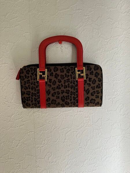 FENDI マンマバケット ハンドバッグ レオパード柄
