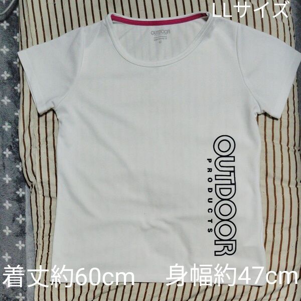 【USED品】☆夏の普段使いやスポーツ着に最適☆OUTDOOR PRODUCTS メッシュ素材 半袖シャツ LLサイズ Tシャツ