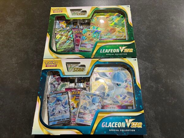 ポケモンカード スペシャルコレクション グレイシア リーフィアそれぞれ1ボックスずつ新品未開封