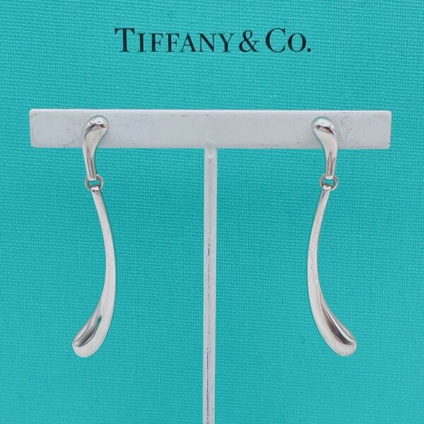 Tiffany & Co. ピアス ティアドロップ ロング スイング シルバー ☆Yahoo!フリマ出品☆