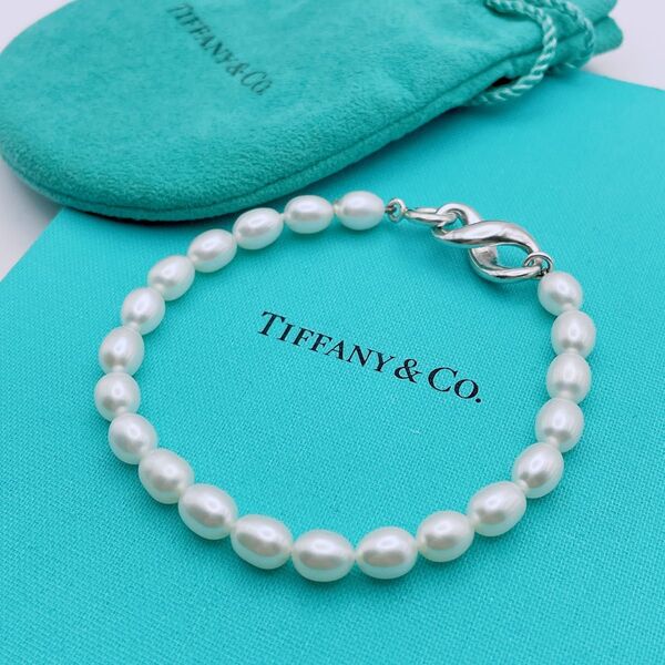 Tiffany & Co. ブレスレット パール 真珠 ビーズ インフィニティ ☆Yahoo!フリマ出品☆