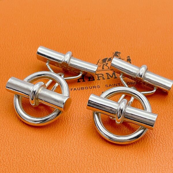 HERMES エルメス カフス シェーヌダンクル H オ カレ シルバー925 ☆Yahoo!フリマ出品☆