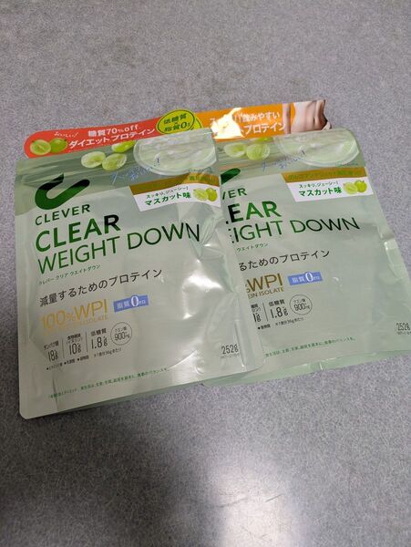 クレバー クリアプロテイン ウエイトダウン マスカット味 252g × 2個 未開封 新品 スピード発送 ゴールド出品者