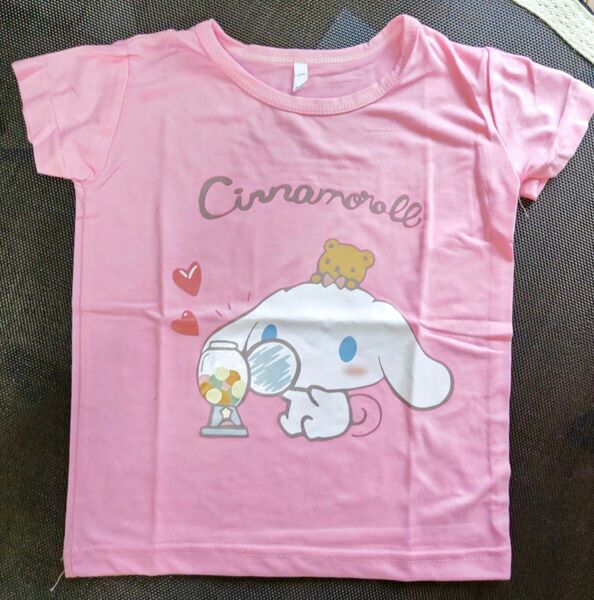 シナモロール ピンクTシャツ(サイズ100)ほぼ未使用品