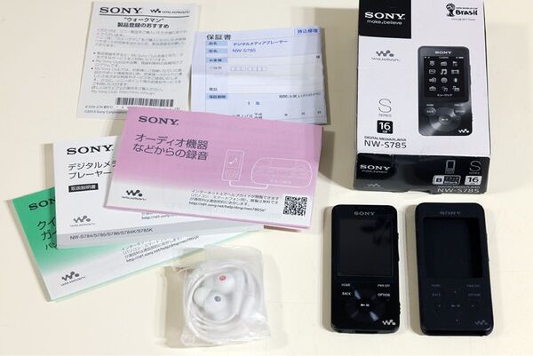 美品 SONY ウォークマン NW-S785 ブラック シリコンカバーケース付き