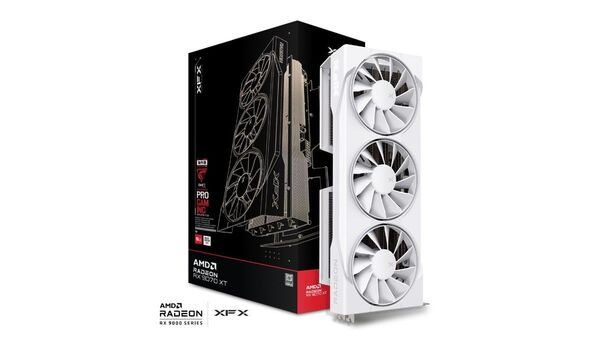 XFX Swift AMD Radeon RX 9070XT White Triple Fan Gaming Edition