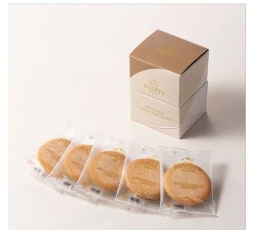 格安 GODIVA ミルクチョコレート ラングドシャクッキー (5枚入)とダークチョコレート ラングドシャクッキー (5枚入)