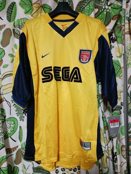 NIKE ナイキ Arsenal アーセナル 1999-2000 アウェー サイズL タグ付き SEGA gunners