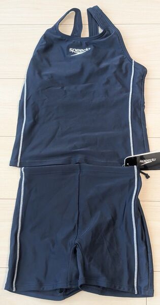 SPEEDOスピード 女児 セパレート スクール水着 ネイビー 140cm